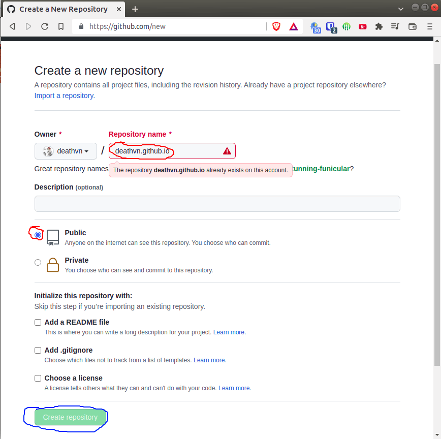 create repo