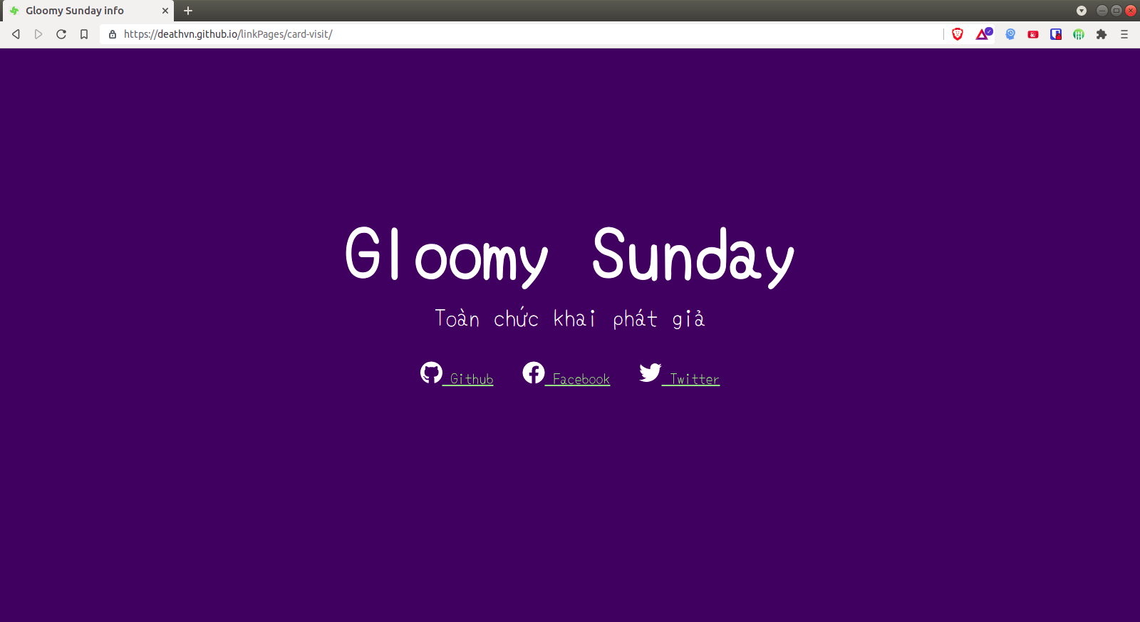 Tự tạo một trang cá nhân với Github Page